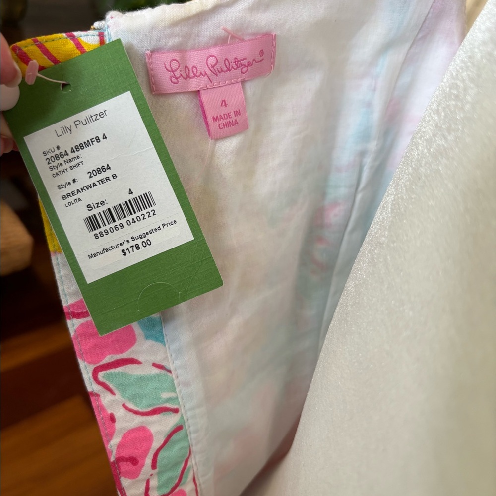 Lilly Pulitzer Pink and Blue Patterned Dress - Picture 4 of 4